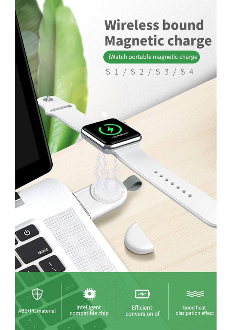 USB C Portable Wireless Charger for IWatch 7 6 SE 5 4 Charging Dock Station USB Cable for Apple Watch Series 7 6 5 4 3 Type C - Image 2